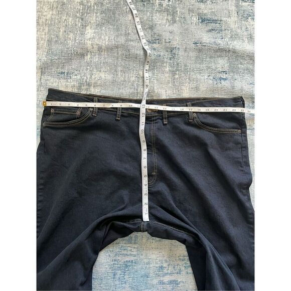 Wrangler Very Dark Blue Wash Relaxed Fit Straight Leg Jeans 46 x 30 - Picture 5 of 6